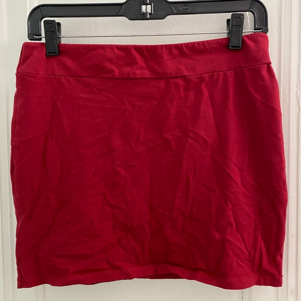 Red Mini Skirt